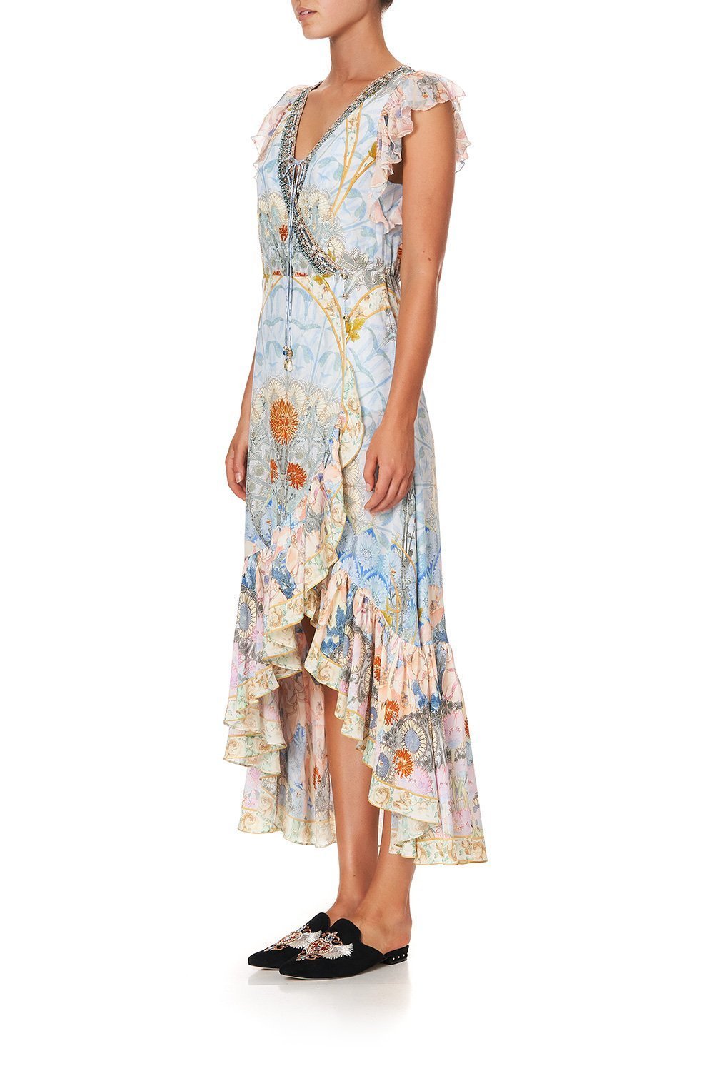 RUFFLE WRAP DRESS MORRIS MUSE