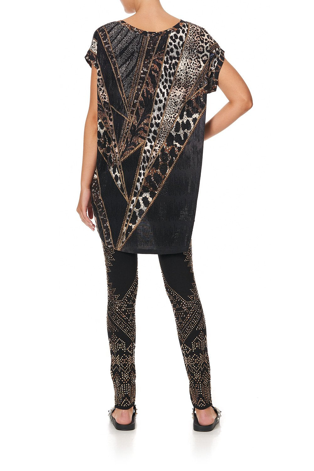 PONTE PANT WITH SIDE SEAM LADY STARDUST