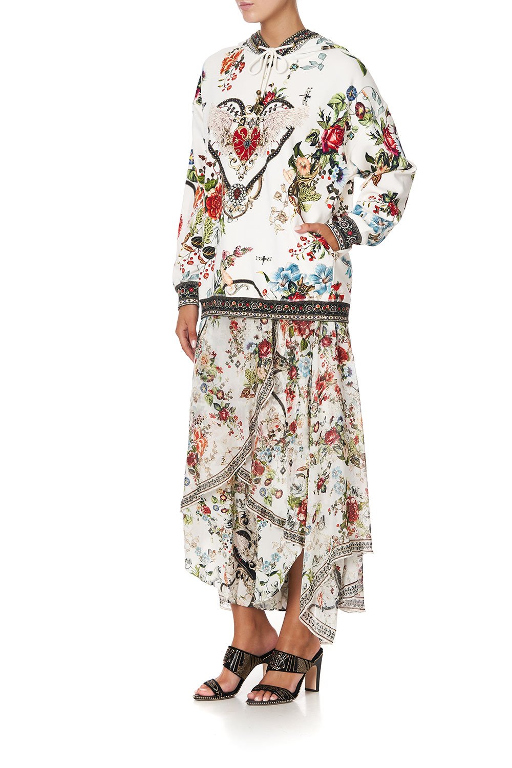 HOODIE WITH POCKETS SHAKESPEARES GARDEN