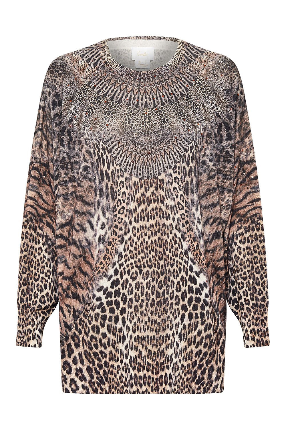 OVERSIZED DROP SHOULDER SIDE SPLIT JUMPER CALL OF THE CATHEDRAL