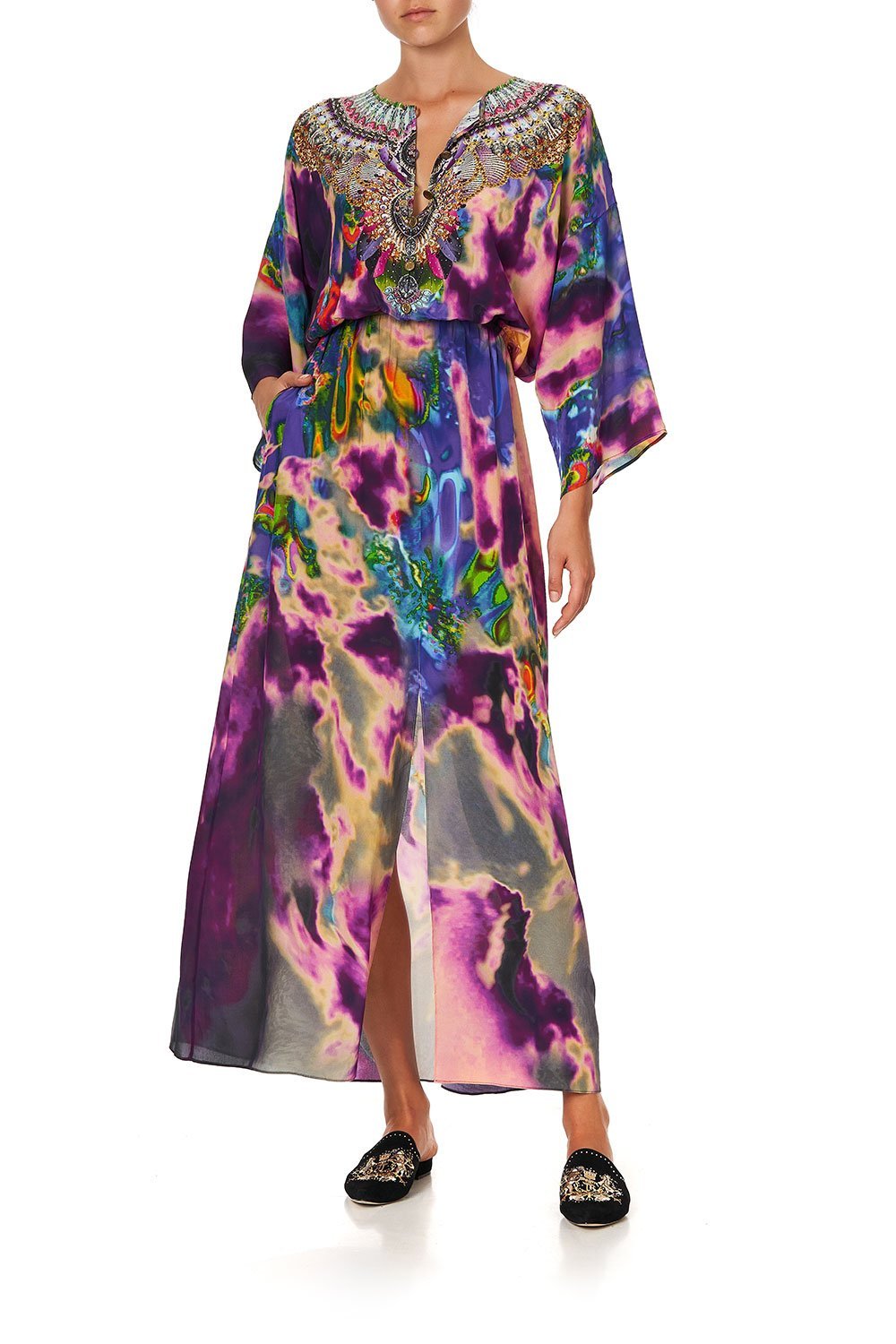 SPLIT POCKET DRESS ACID ABBEY