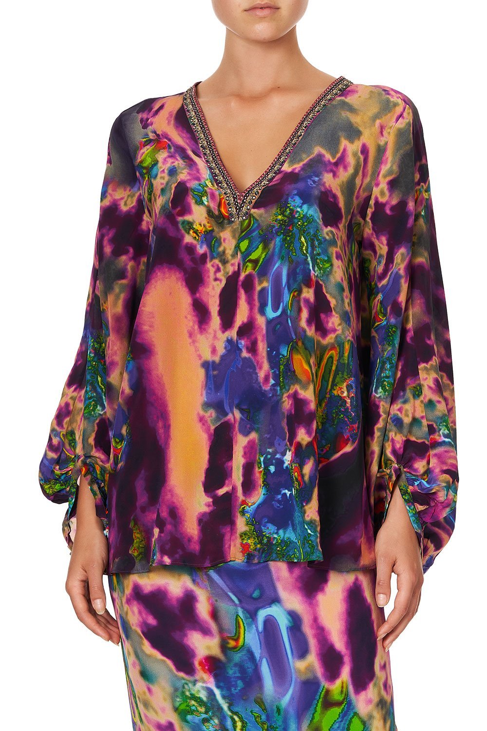 PANEL SLEEVE BLOUSE ACID ABBEY