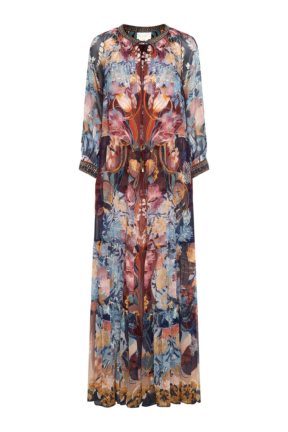 LONG GATHERED PANEL DRESS NOUVEEU NIGHTS