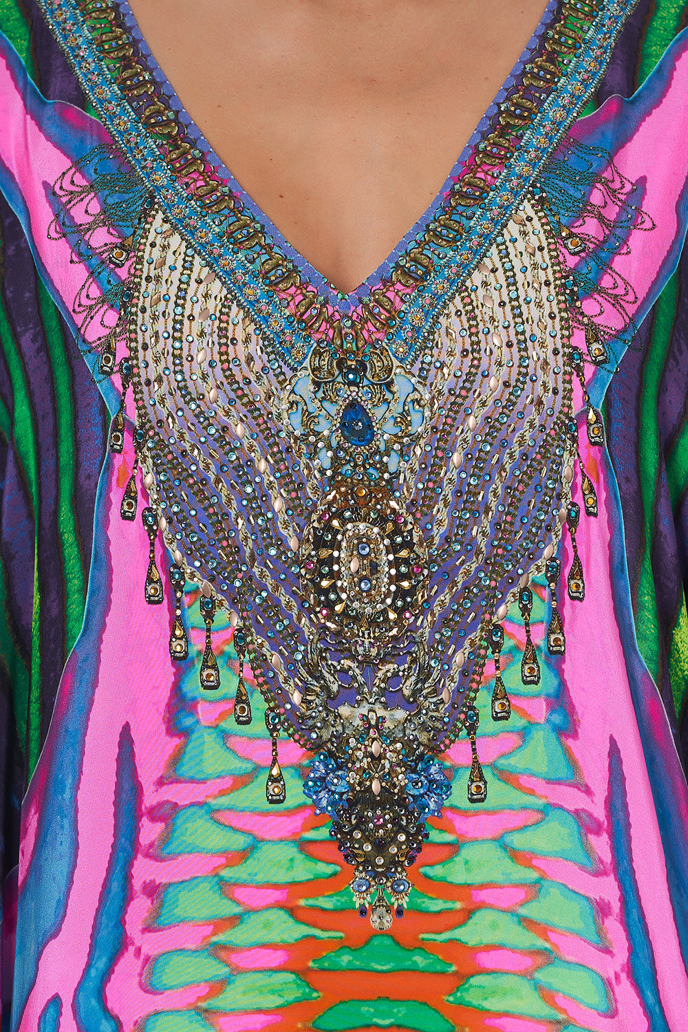 MIDI KAFTAN WITH CUFF POSEIDONS POISON