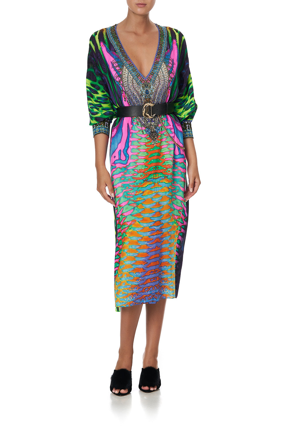 MIDI KAFTAN WITH CUFF POSEIDONS POISON