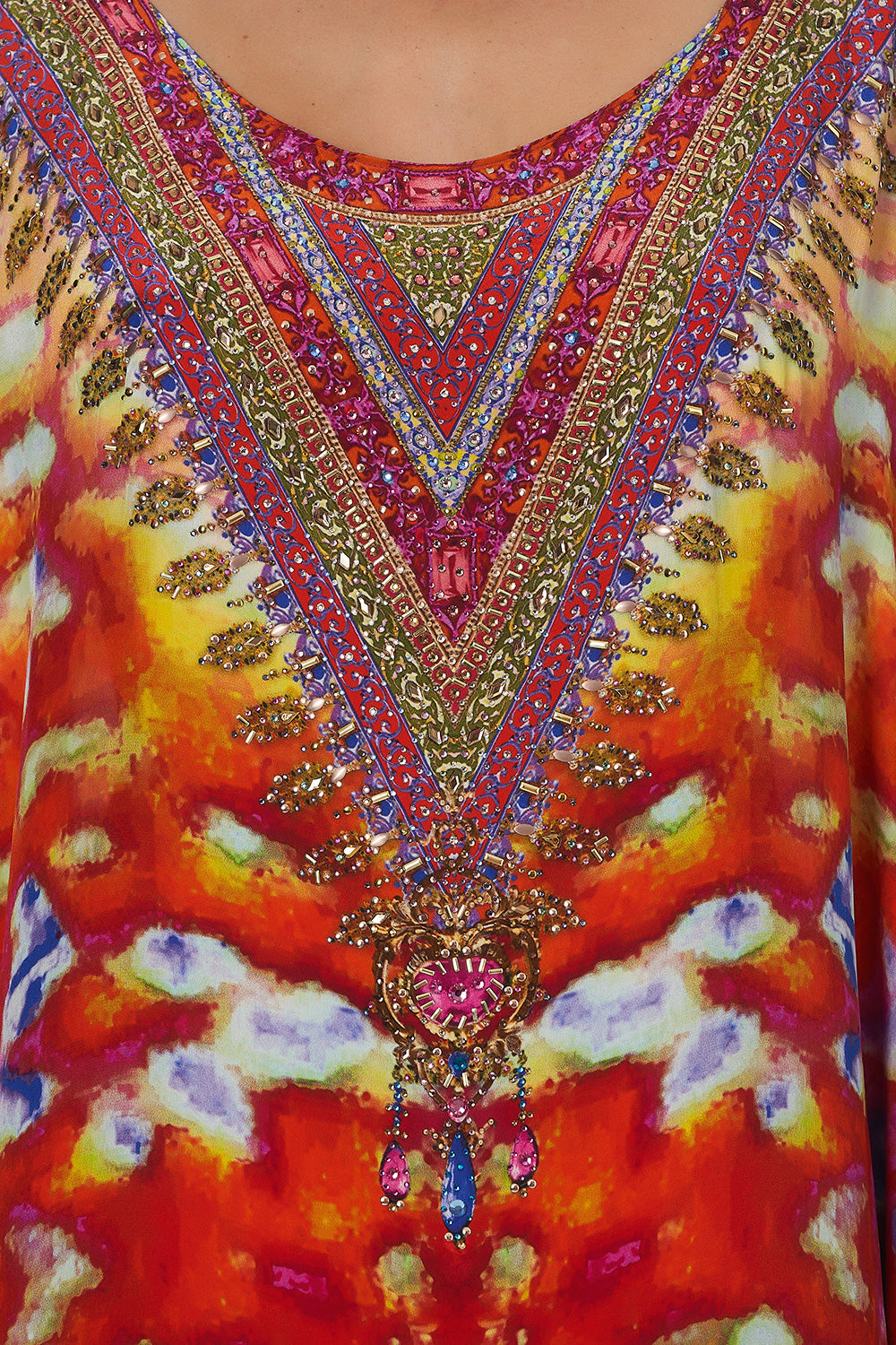 ROUND NECK KAFTAN BANSHEE BECKONS