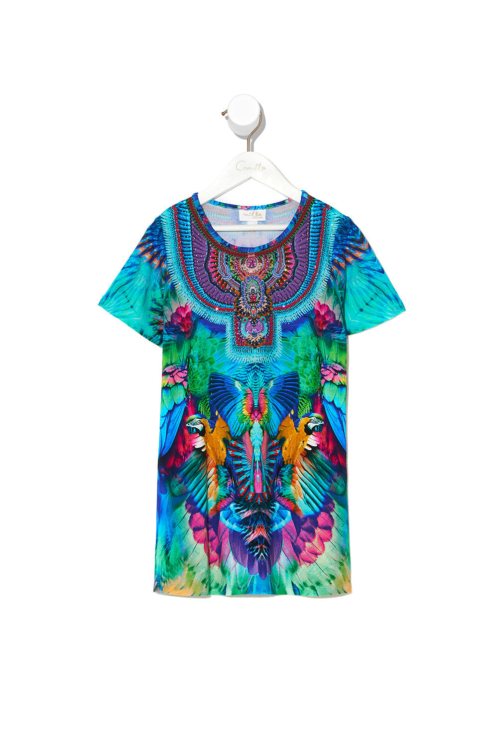 KIDS TSHIRT DRESS WITH FLARE HEM 12-14 AGE OF ASTERIA