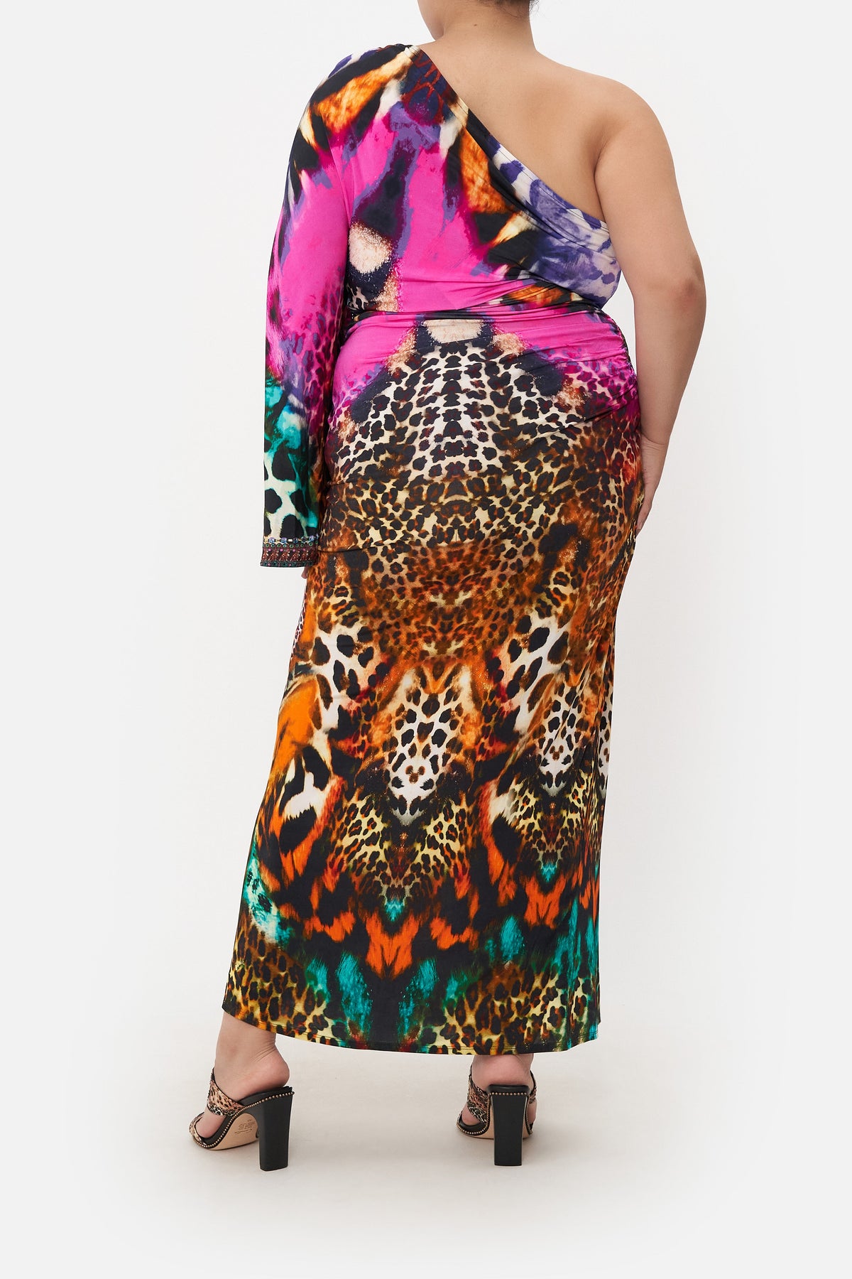 ONE SHOULDER JERSEY DRESS SURREALIST SUSPENSION