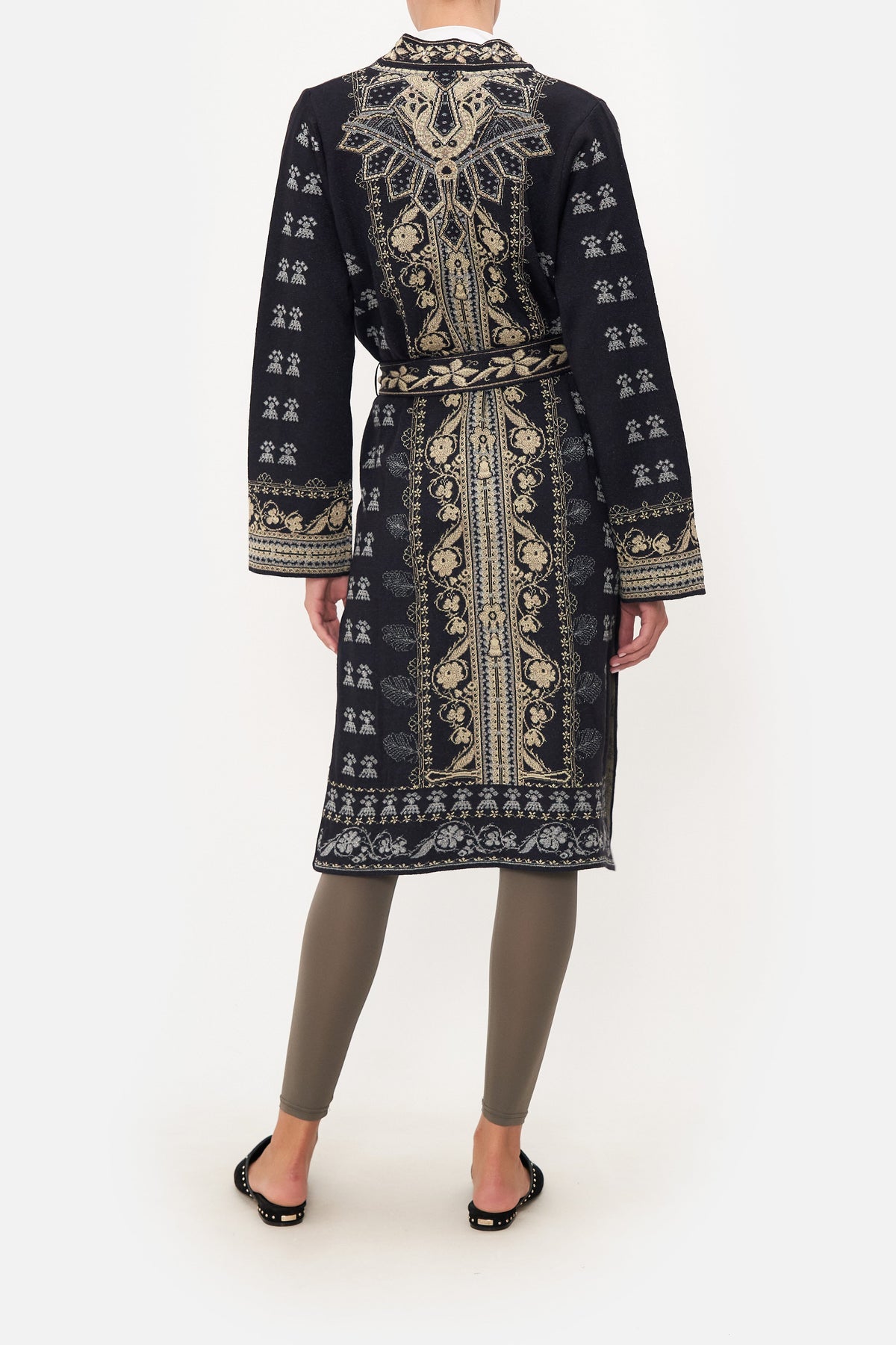 LONG CARDIGAN WITH BELT ITS ALL OVER TORERO