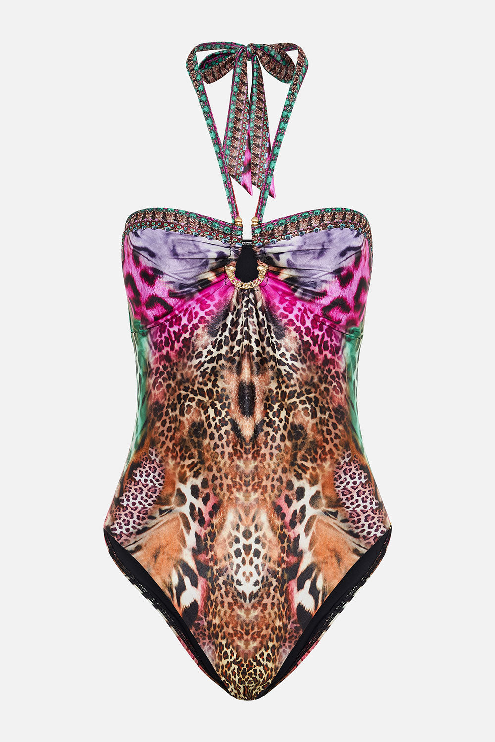 BANDEEU ONE PIECE WITH RING TRIM SURREALIST SUSPENSION