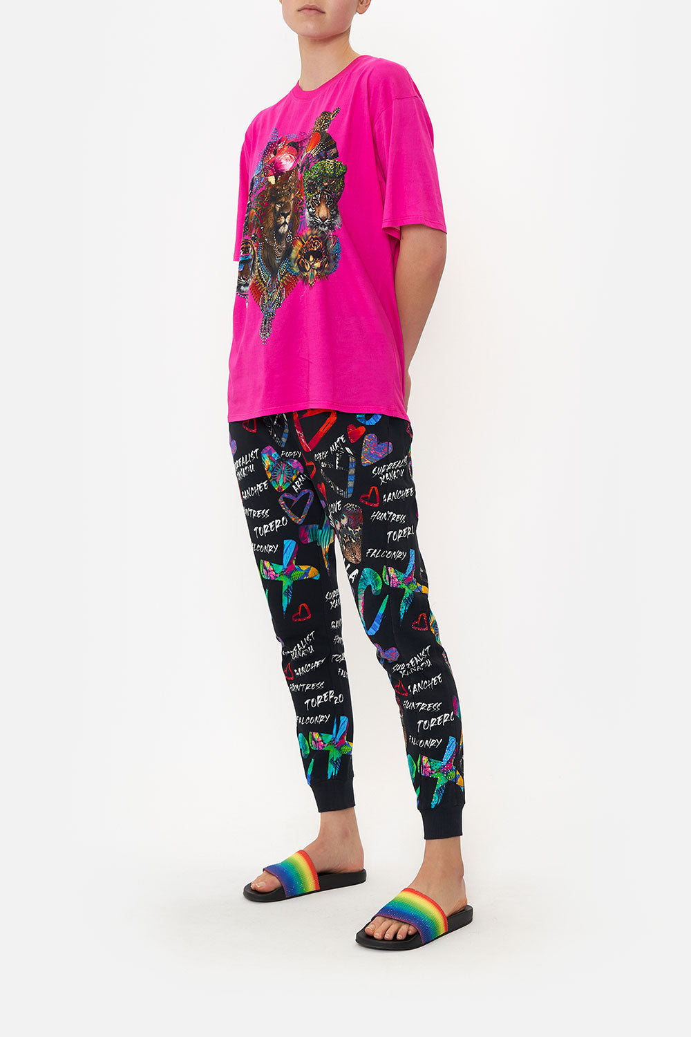 OVERSIZE BAND TEE WRITINGS ON THE WALL