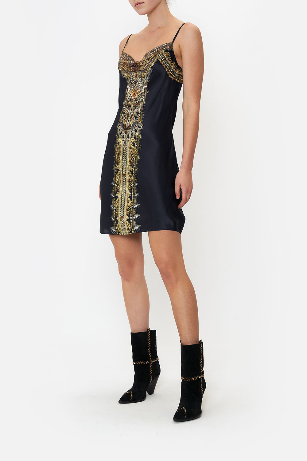 SHORT BIAS SLIP ITS ALL OVER TORERO