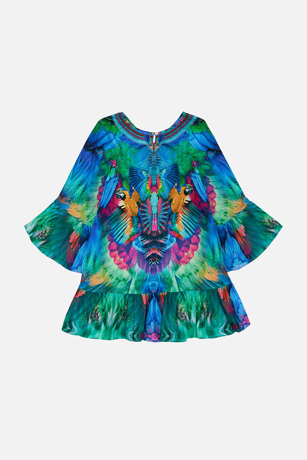 KIDS A-LINE GATHERED DRESS 4-10 AGE OF ASTERIA