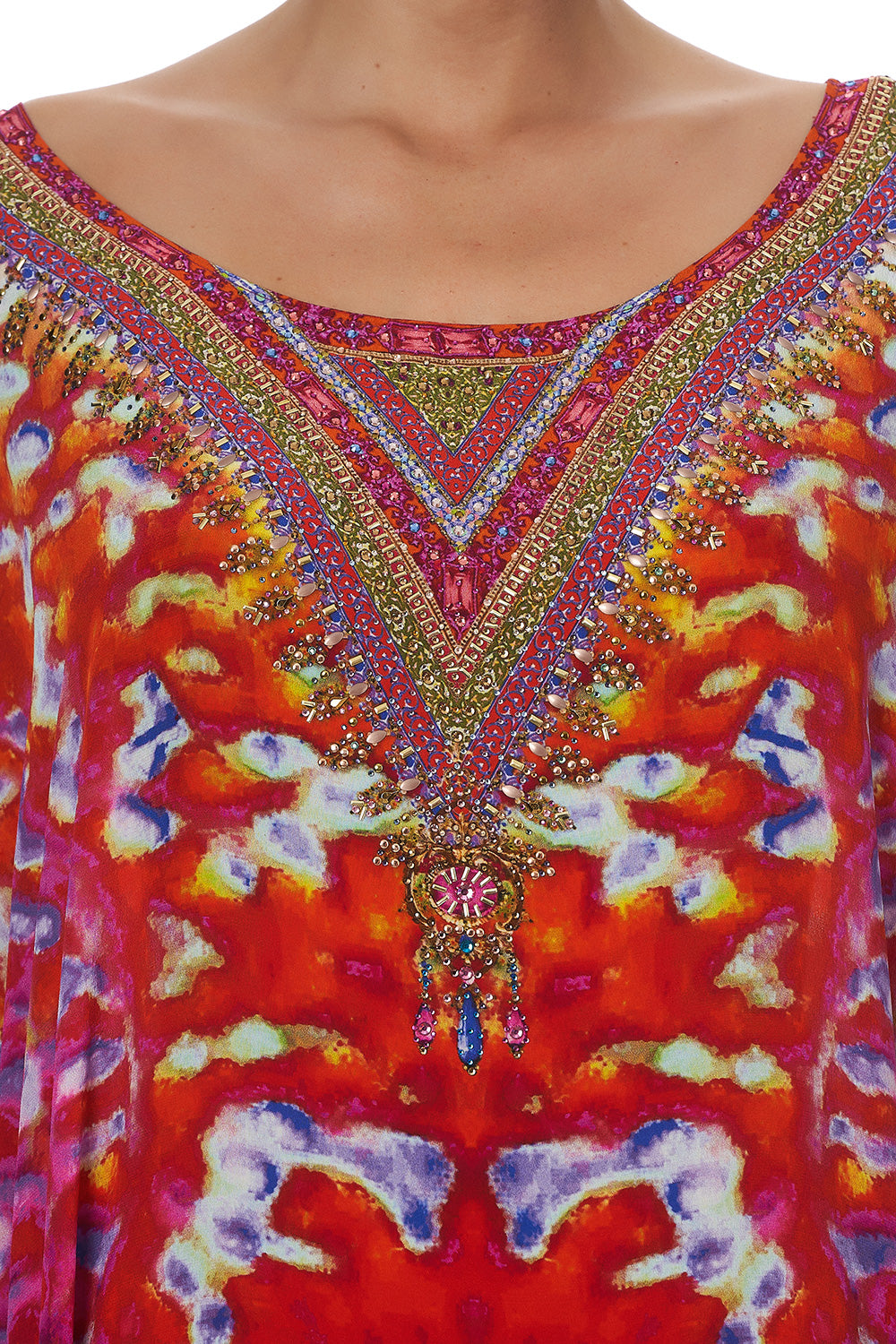 SHORT ROUND NECK KAFTAN BANSHEE BECKONS