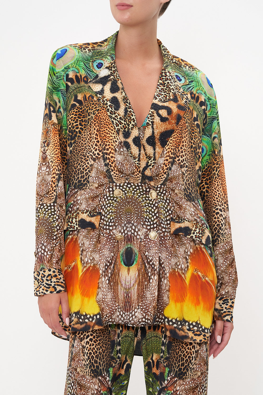 DOUBLE BREASTED SOFT JACKET SURREALIST XANADU