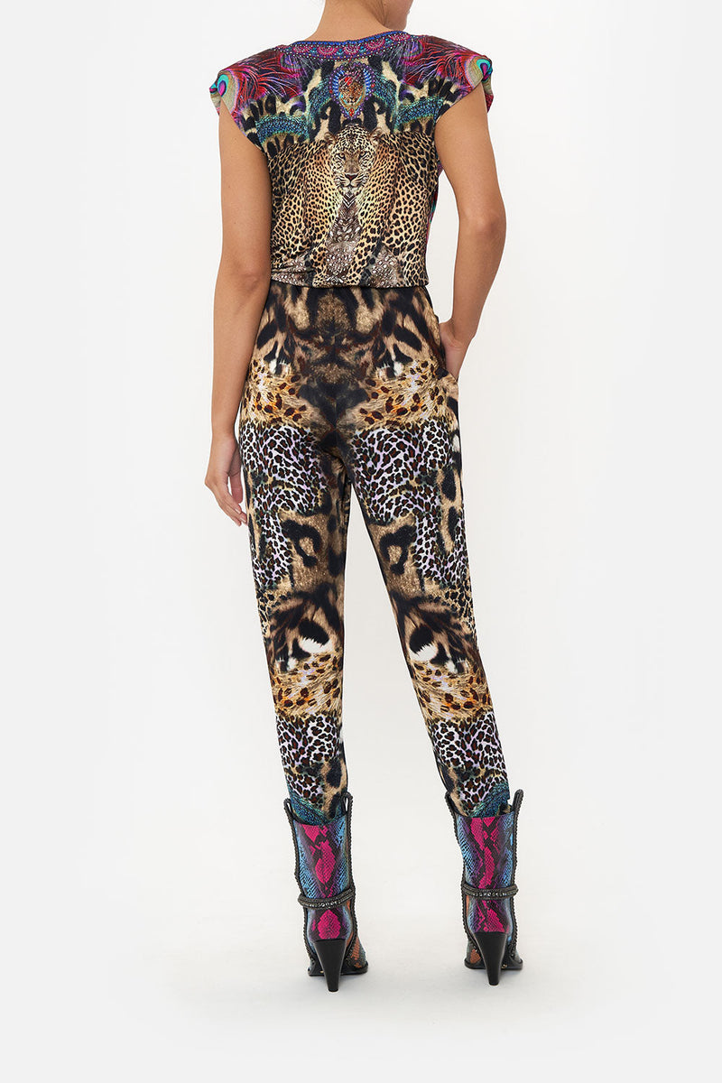 PANELLED DRAWSTRING ZIP JUMPSUIT XANADU RISING