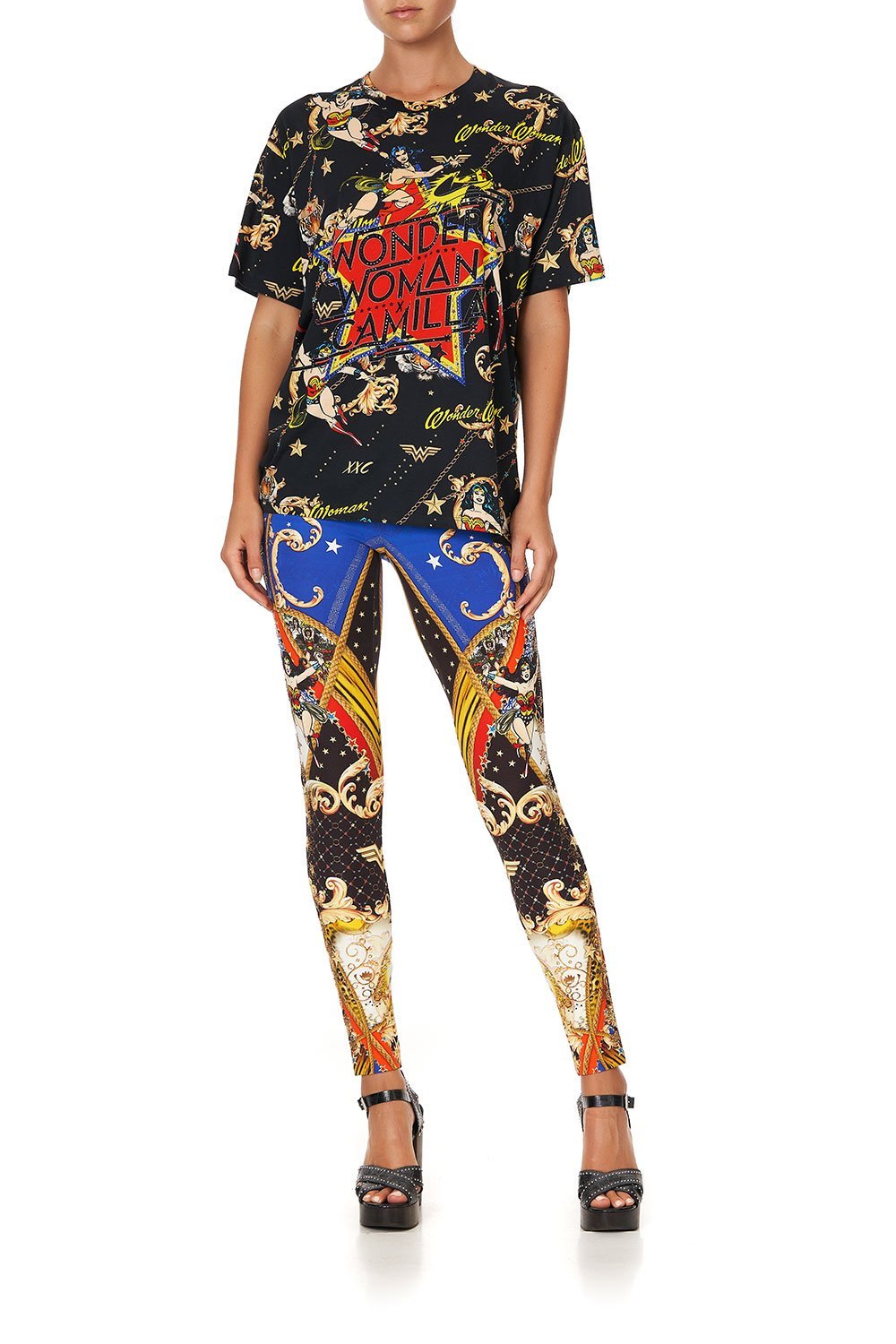 OVERSIZE BAND TEE WONDER WOMAN