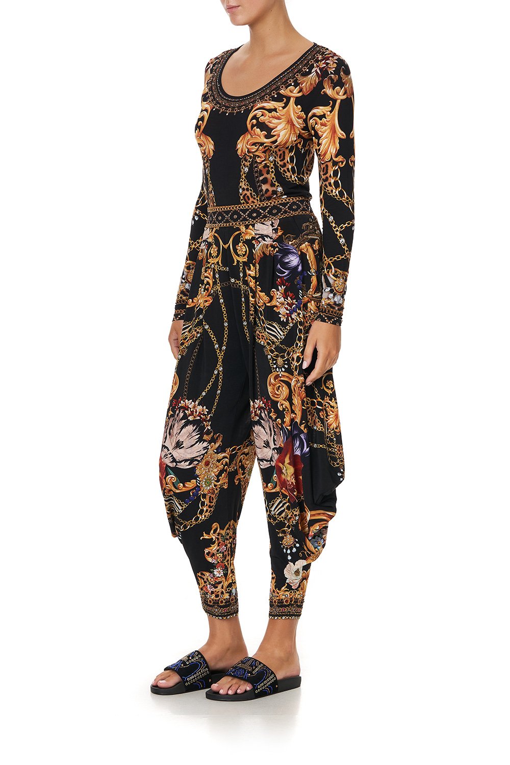 JERSEY DRAPE PANT WITH POCKET A NIGHT IN THE 90S