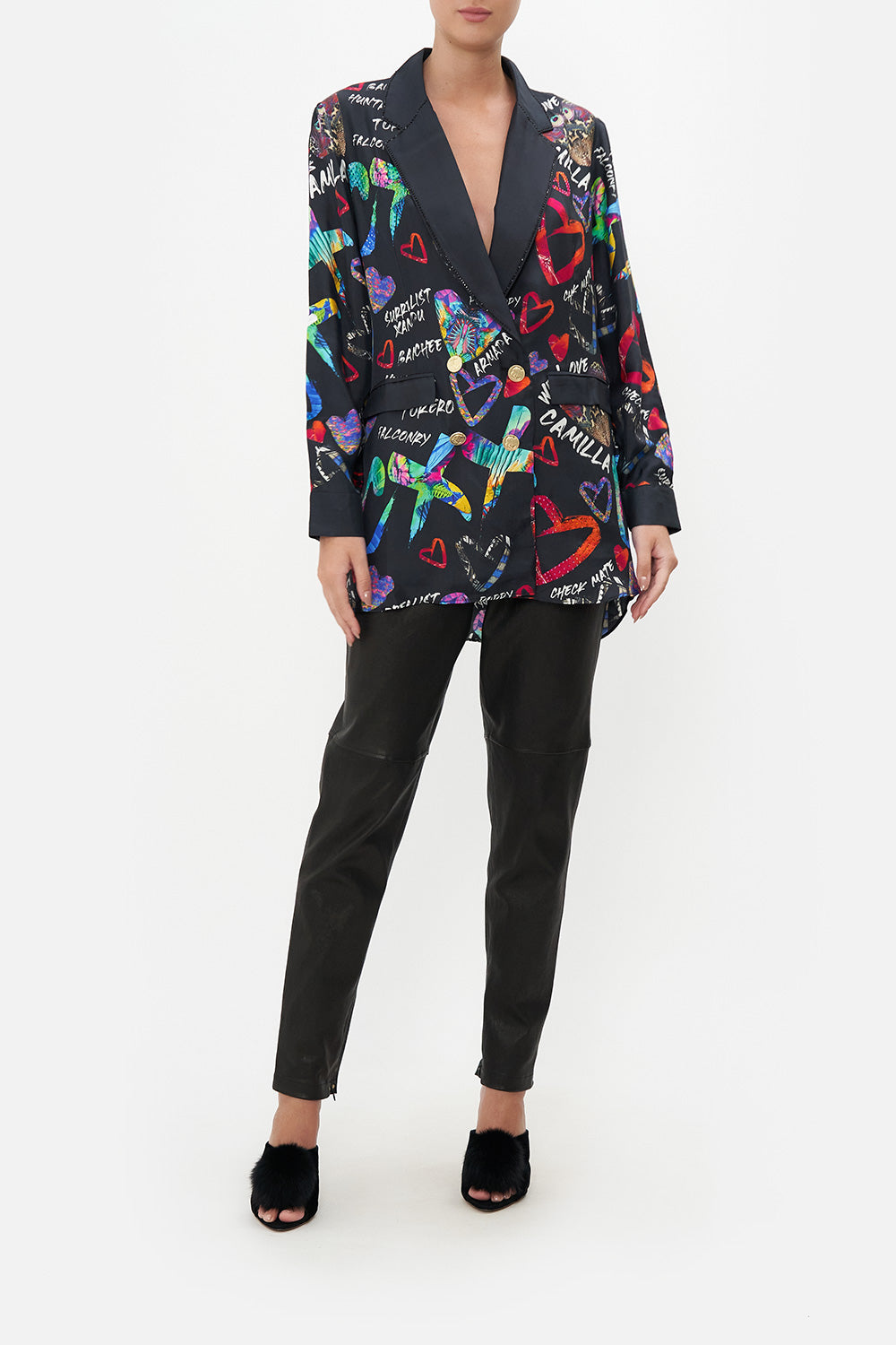 DOUBLE BREASTED SOFT JACKET TAGGED UP