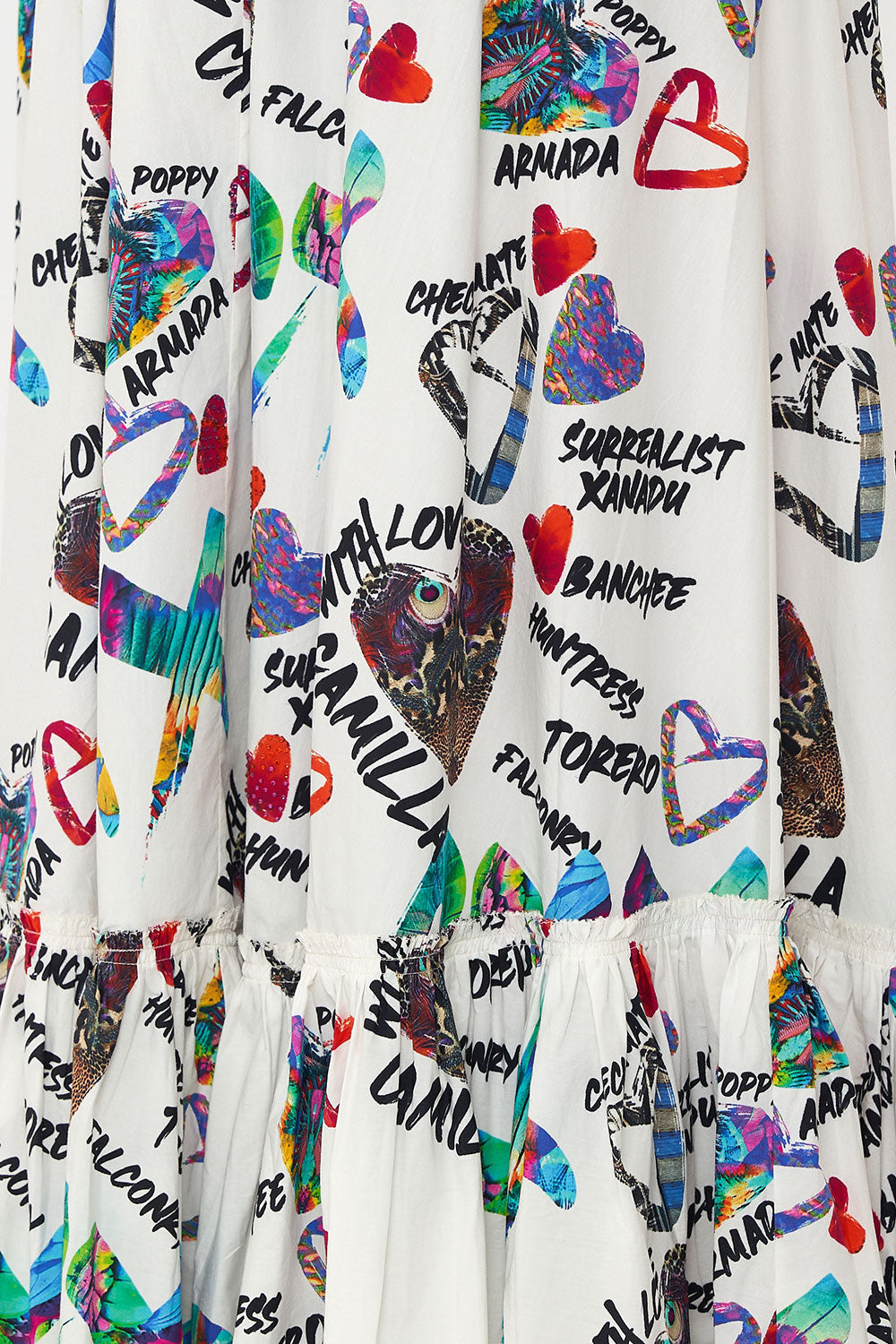 RUFFLE HEM SKIRT SHES A WRITE OFF