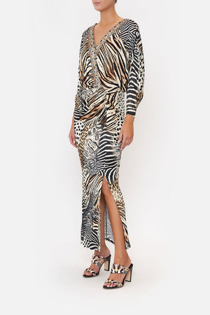 DRAPED MAGYAR SLEEVE DRESS FOR THE LOVE OF LEO
