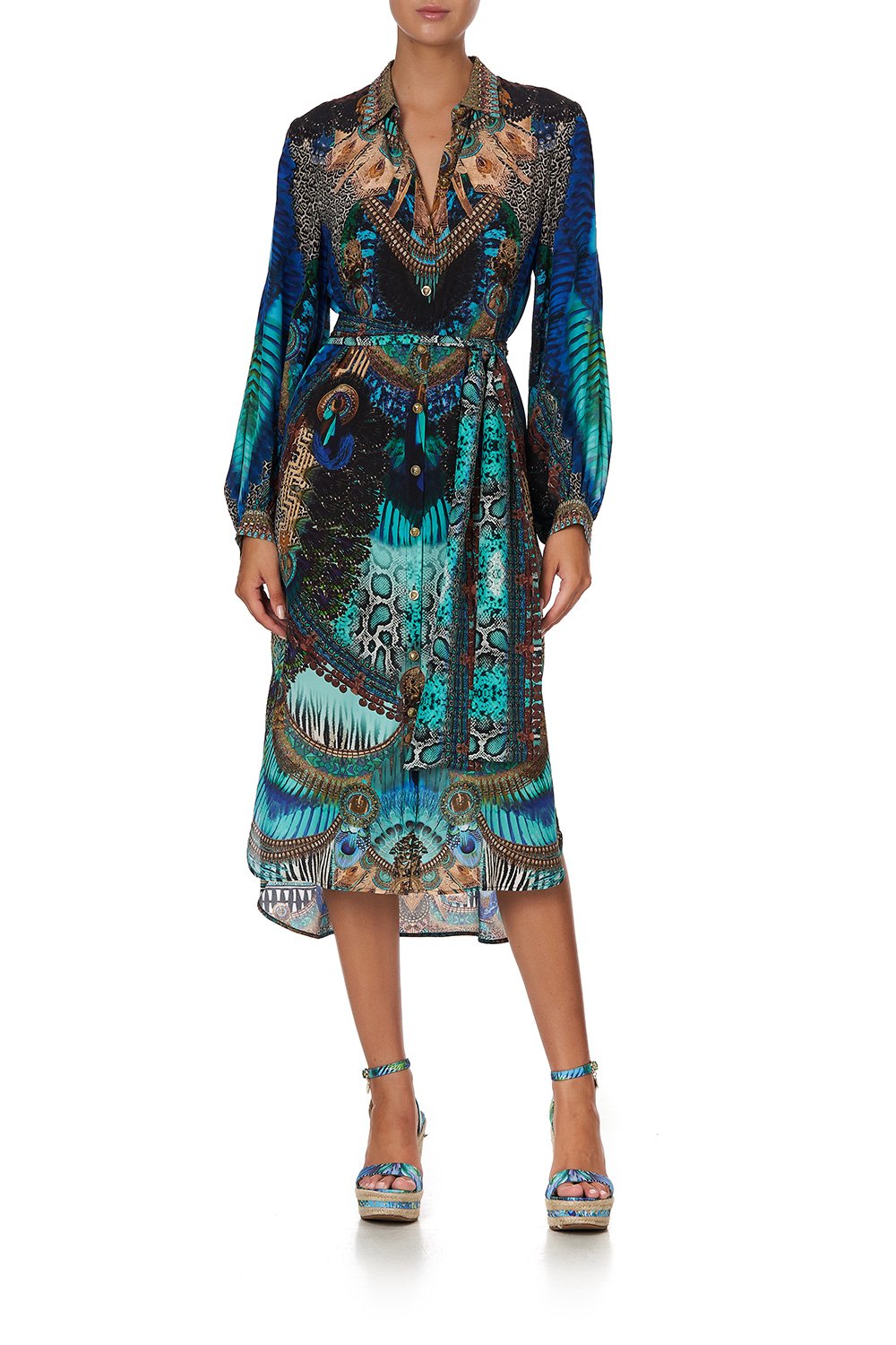 BLOUSON SLEEVE A LINE FRILL DRESS TEMPLE TEMPTRESS