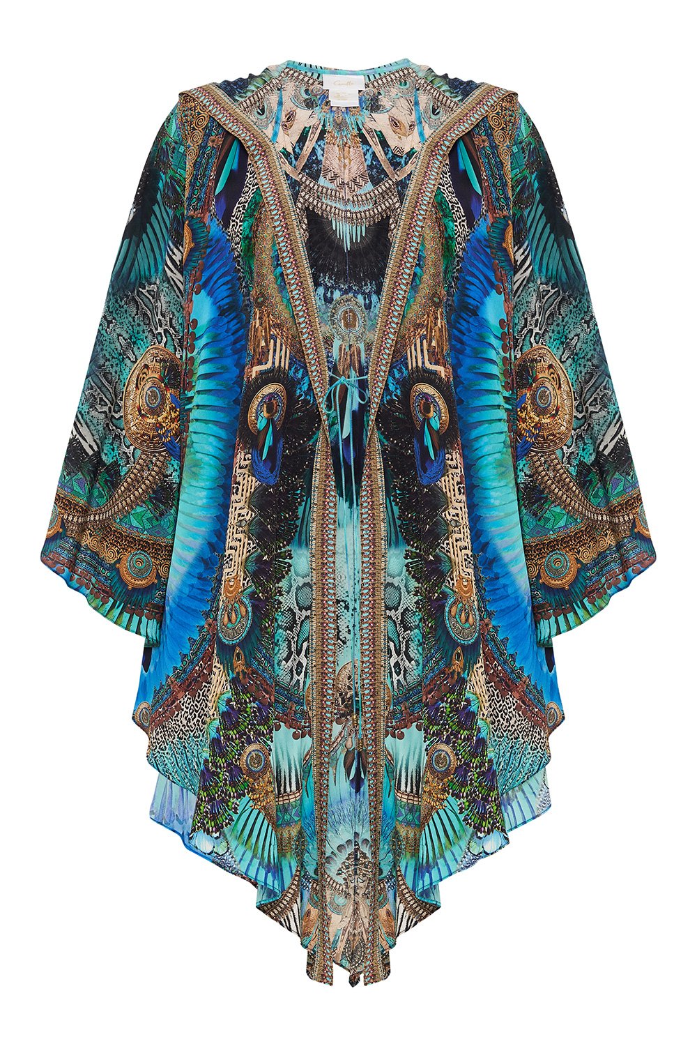 SHAPED HEM LAYER WITH HOOD TEMPLE TEMPTRESS