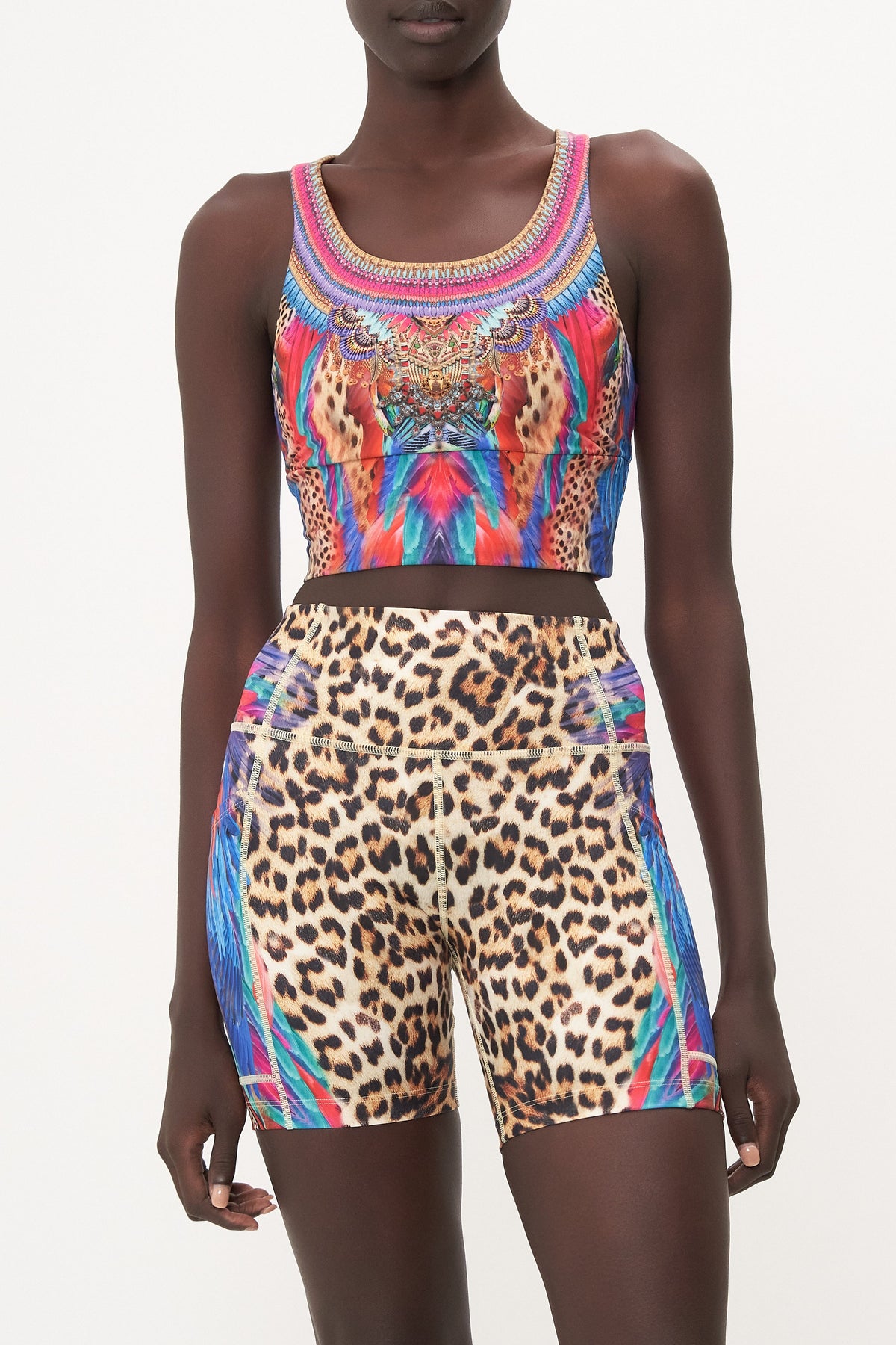 BANDED RACER BACK CROP KINGDOM CALL