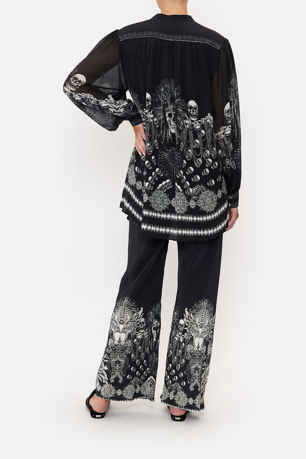 BLOUSON SLEEVE BLOUSE WITH YOKE ORDER OF DISORDER