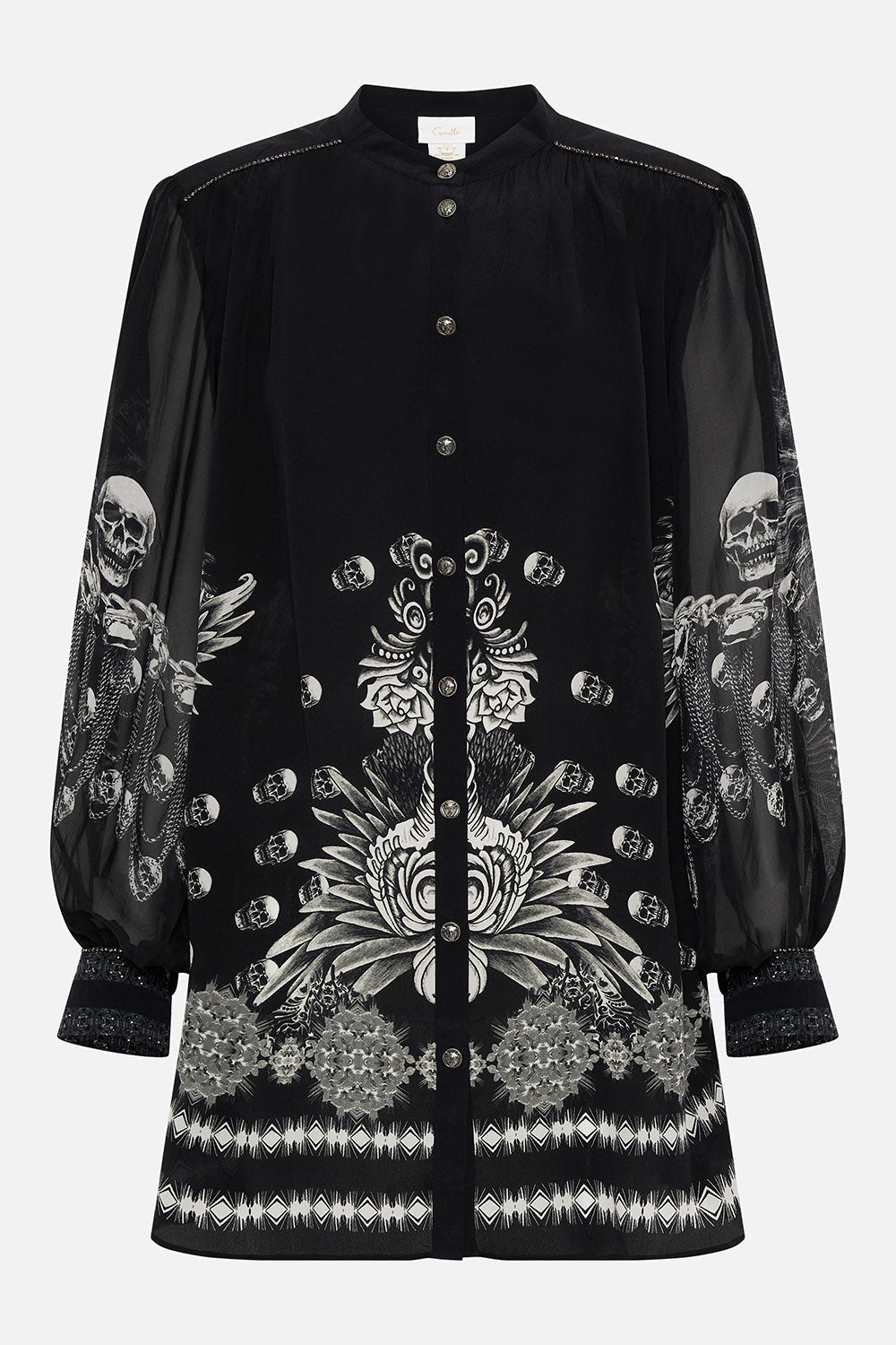 BLOUSON SLEEVE BLOUSE WITH YOKE ORDER OF DISORDER