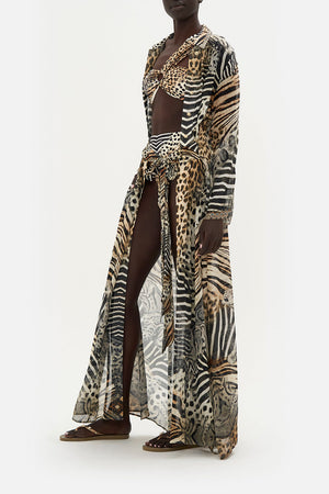 PRINTED TRENCH FOR THE LOVE OF LEO