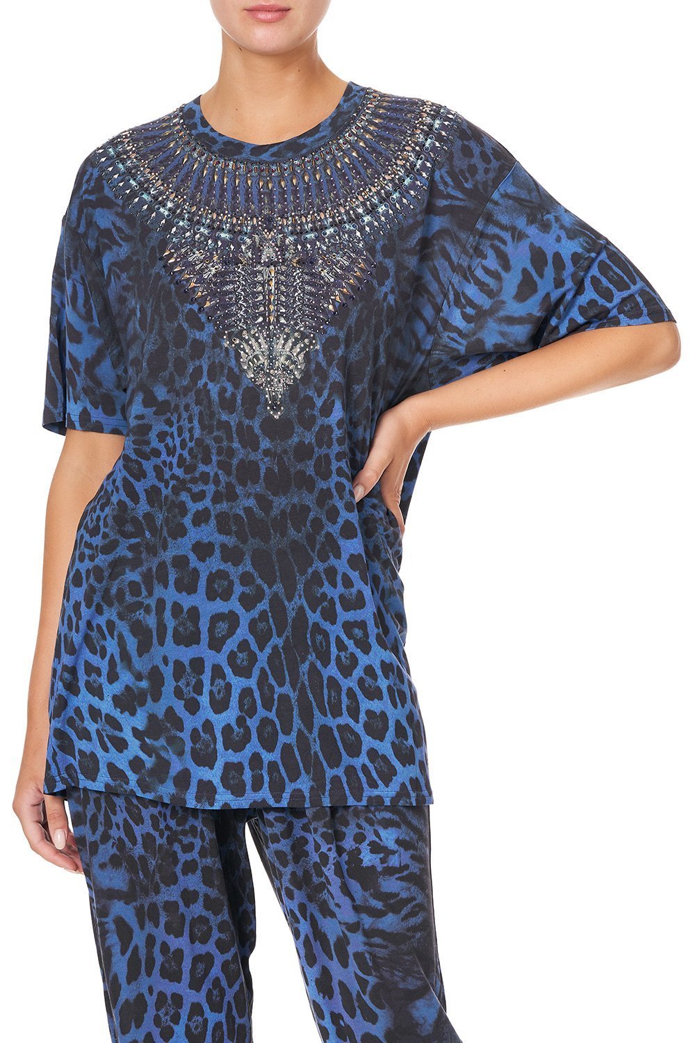 OVERSIZE BAND TEE THE CATS MEOW