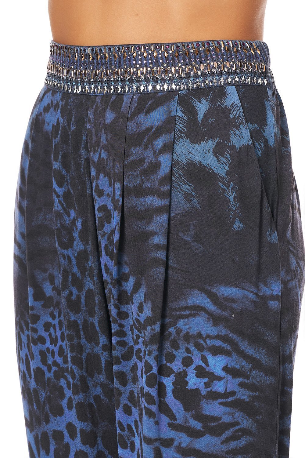 HAREM PANTS WITH FRONT PLEATS THE CATS MEOW