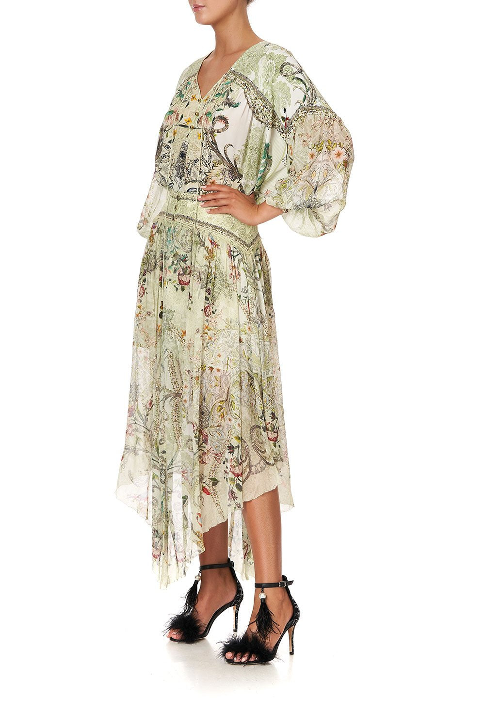 BLOUSON BLOUSE WITH NECK TIE BRICK LANE BEEUTY