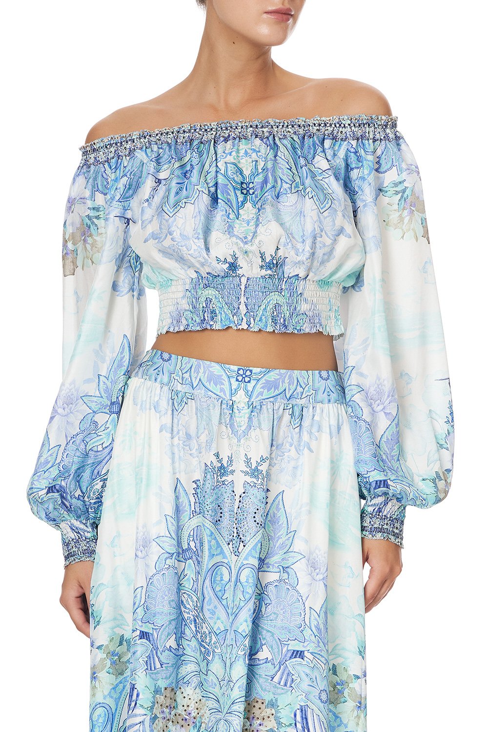 SHIRRED WAIST TOP CALI DREAMING