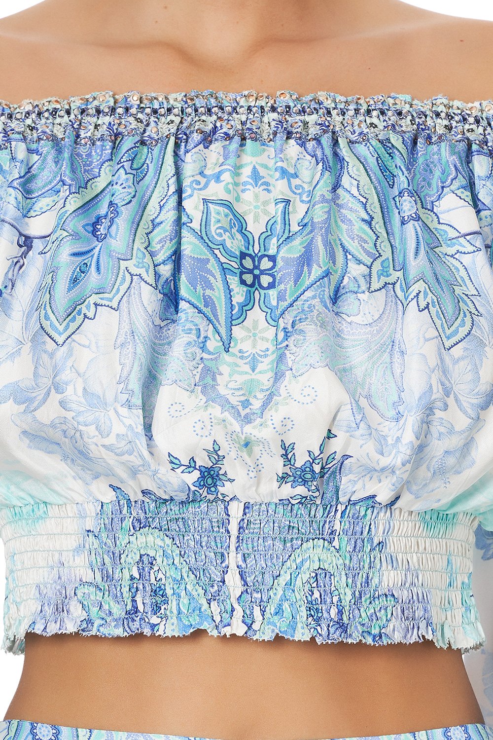 SHIRRED WAIST TOP CALI DREAMING