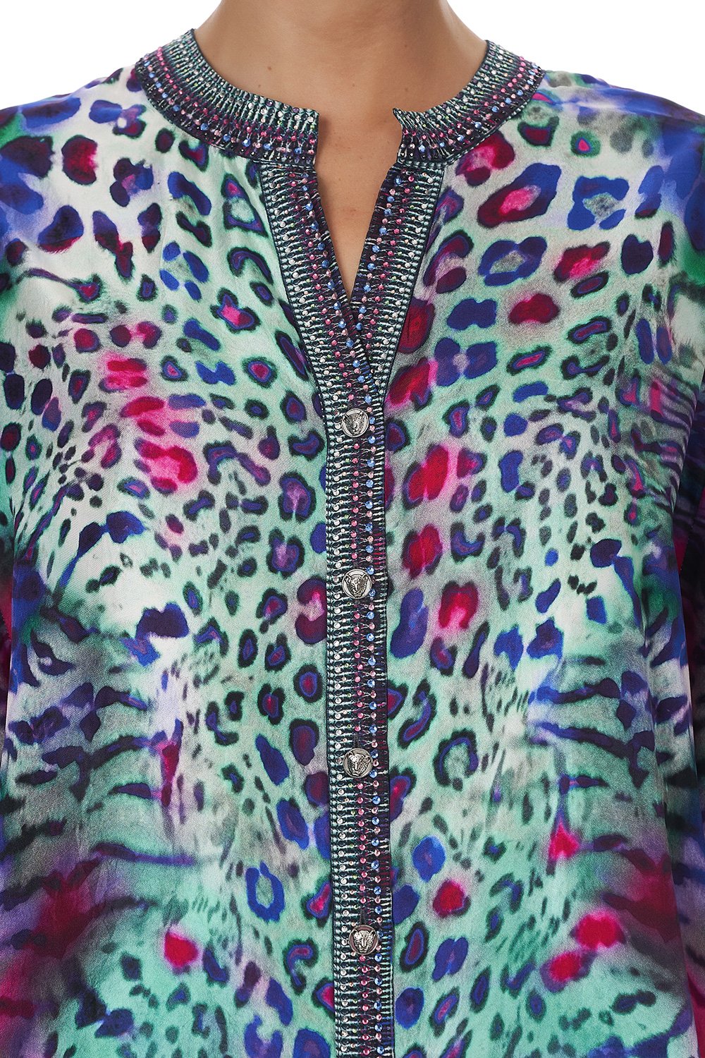 DROPPED SHOULDER BLOUSON SHIRT MIGHTY MEOW