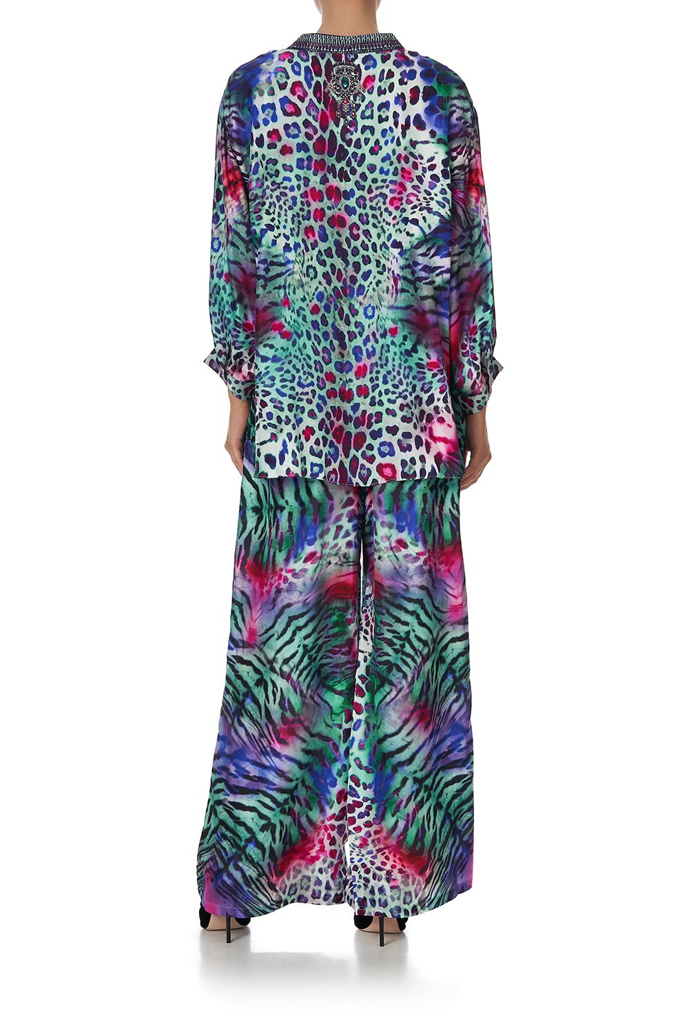 DROPPED SHOULDER BLOUSON SHIRT MIGHTY MEOW