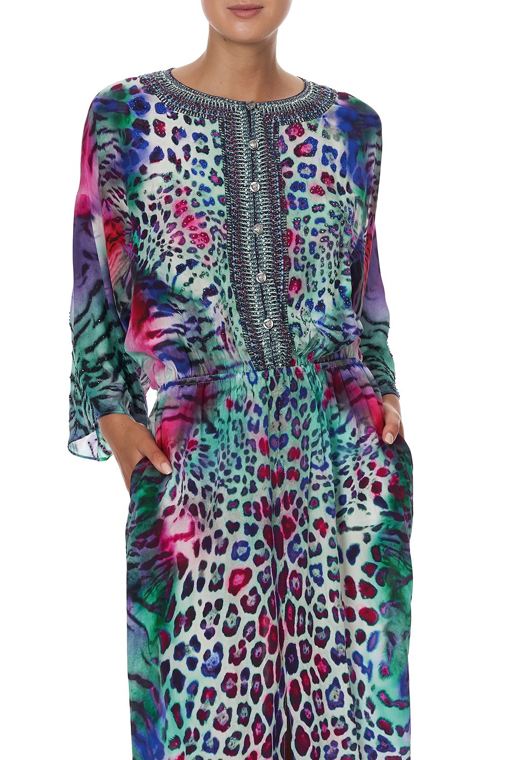 SPLIT POCKET DRESS MIGHTY MEOW