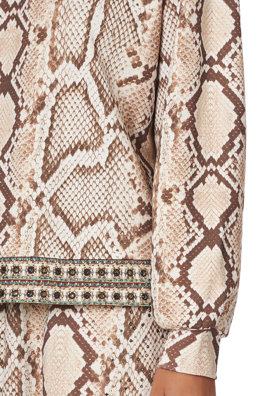 SHORT RELAXED SWEATER GAZE OF MEDUSA