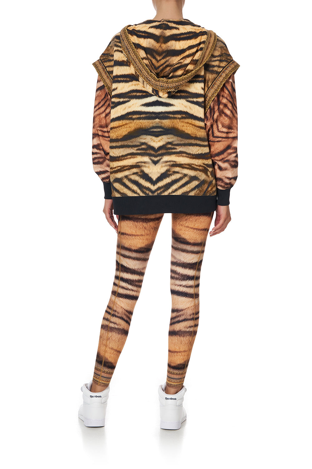 HOODIE WITH FRONT OPENING FELINE FINE