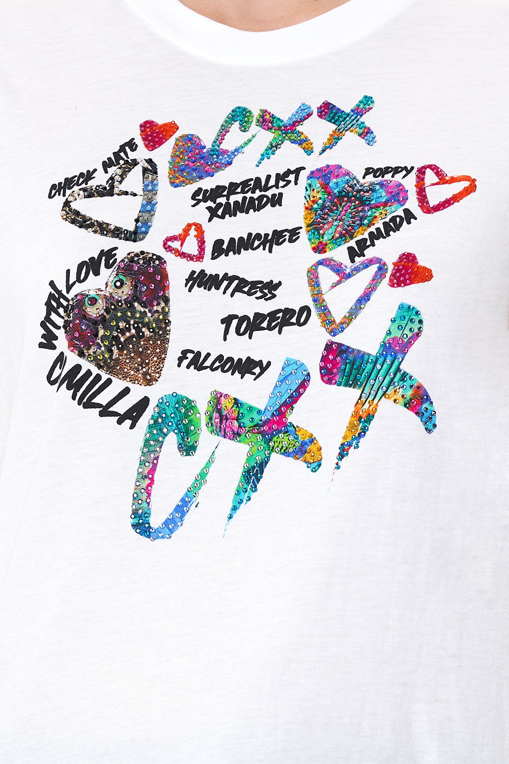 SLIM FIT  ROUND NECK T-SHIRT SHES A WRITE OFF