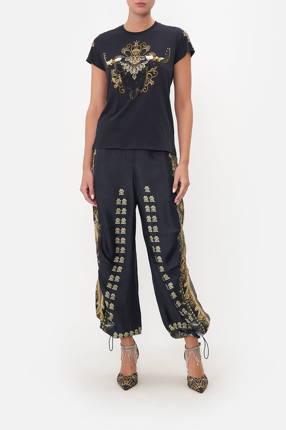 SLIM FIT  ROUND NECK T-SHIRT ITS ALL OVER TORERO