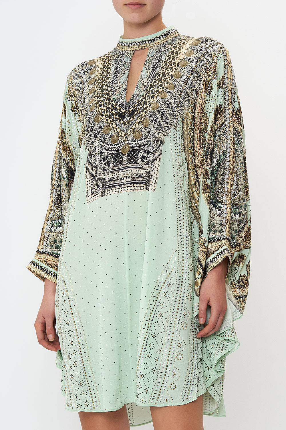 SHORT KAFTAN WITH HIGH NECK FREE ESPIRITU