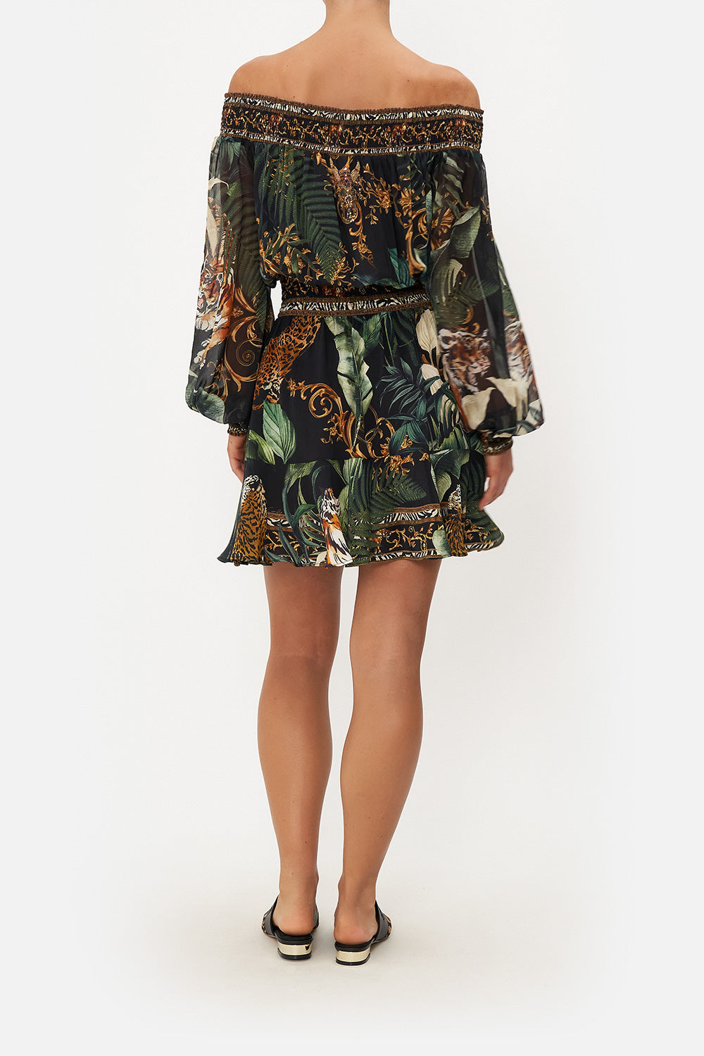 OFF SHOULDER SHORT DRESS EASY TIGER