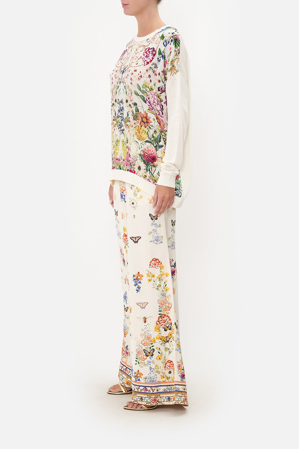 LONG SLEEVE JUMPER WITH PRINT FRONT QUEENS BEE HIVE