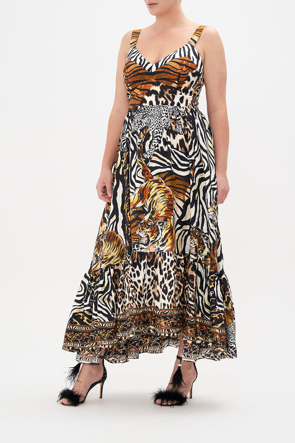 DRESS WITH FITTED BODICE WHATS NEW PUSSYCAT