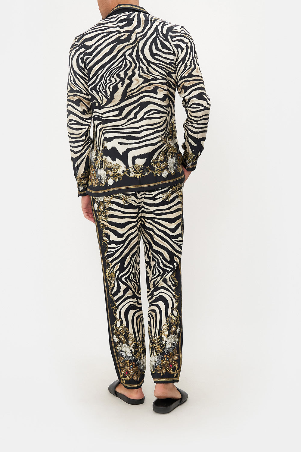 LONG SLEEVE CAMP COLLARED SHIRT EARN YOUR STRIPES