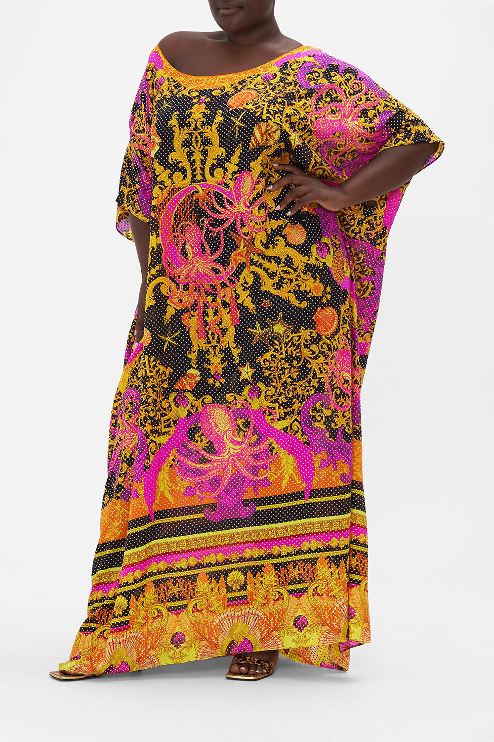 LUXE ROUND NECK KAFTAN OCTOPIA