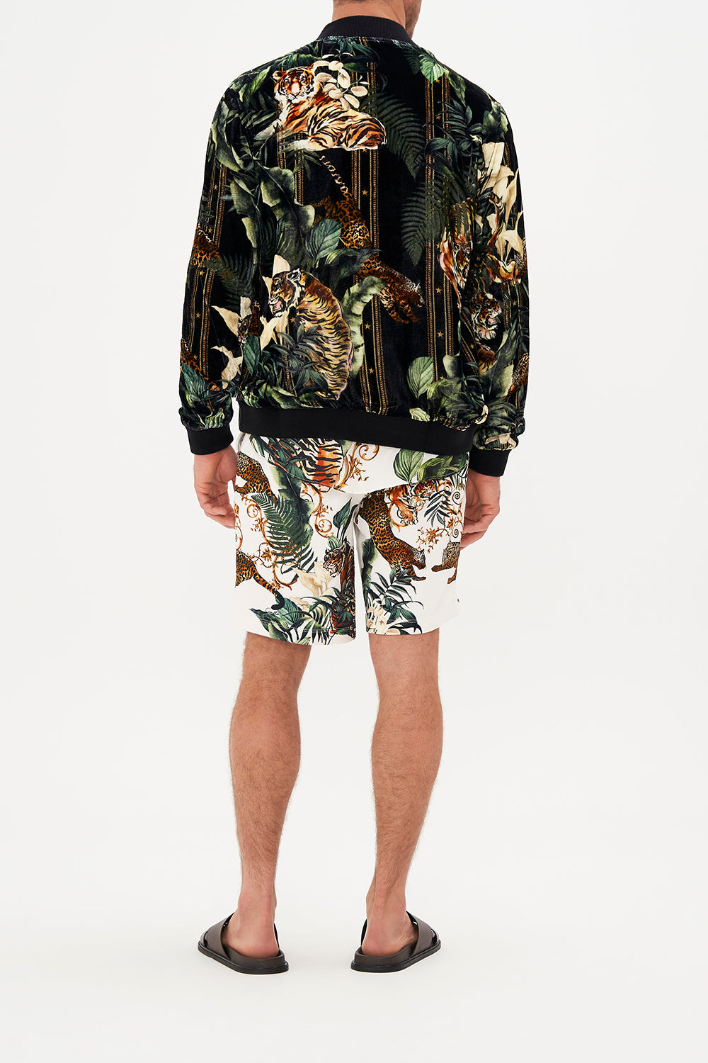 ZIP THROUGH REVERSIBLE BOMBER JACKET TIGER TRAP